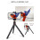 Flexible Universal Live Broadcast Tripod Monopod Camera DV 4