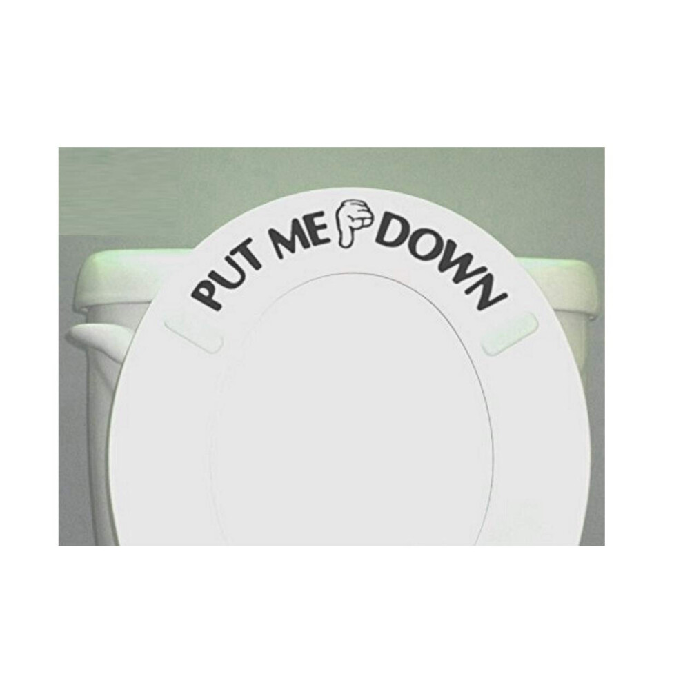 Zet Me Neer Decal Toilet Badkamerbril Vinyl Sticker Teken Herinnering Voor Hem Berryzilla-image