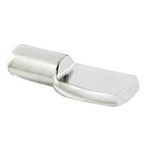 Prime-Line U 10166 polctart csap, 5 mm-es aclszerkezet nikkelezett (8 csomag)