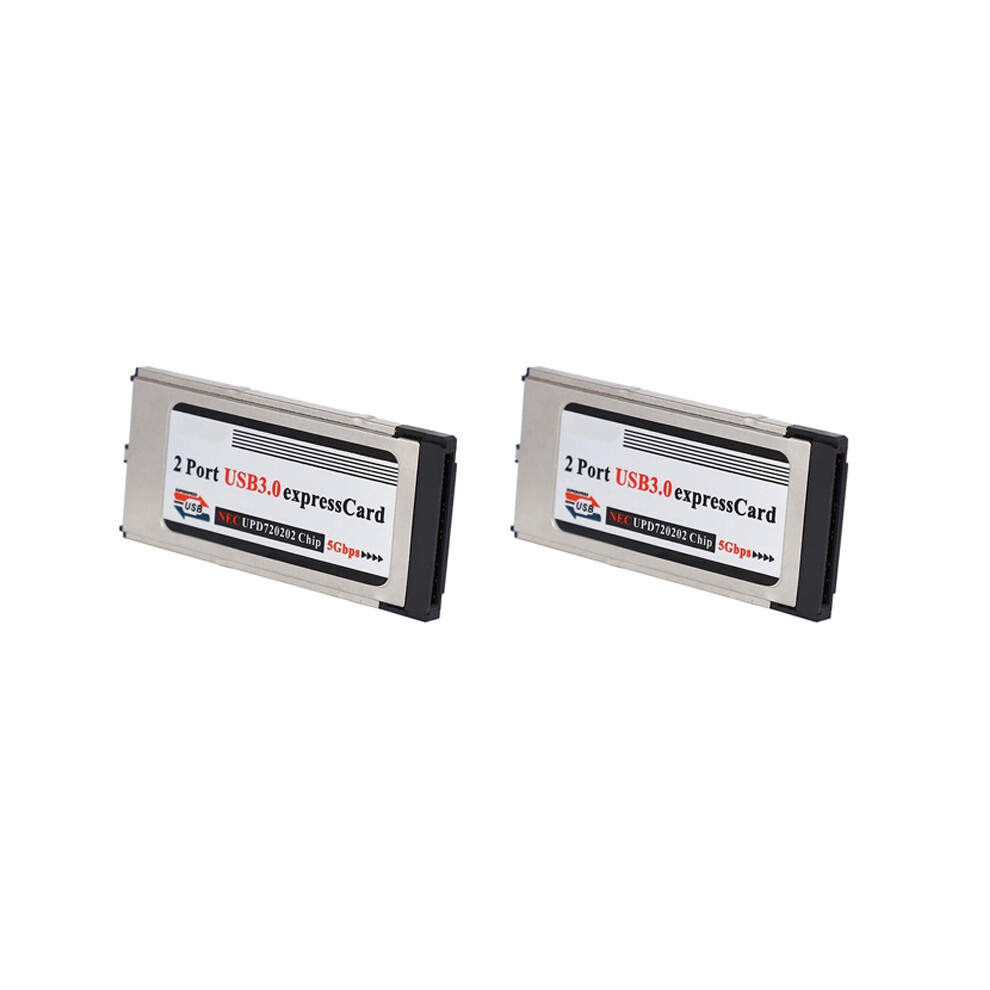 2 Port Usb 3.0 Express Card 34Mm Slot Pcmcia Adapter 4851369245238