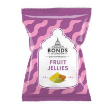 Bonds Fruit Jellies | Sugar Coated | Chewy Fruit Jellies | No Artificial Colour | 130g | (Pack of 6)