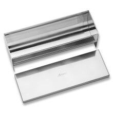 Ateco Stainless Steel Terrine Mold with Cover Round Bottom 9 by 2.25-Inches Silver