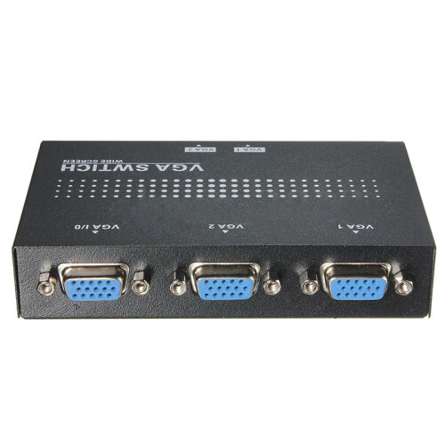 2 In 1 Out VGA PORTE μια οθόνη δύο πηγών ΧΕΙΡΟΚΙΝΗΤΟΣ ΔΙΑΚΟΠΤΗΣ ΔΙΑΧΩΡΙΣΤΗΣ