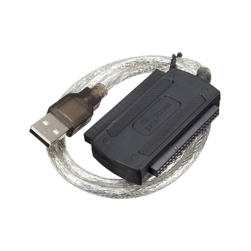 Usb 2.0 Male To Ide Sata Adapter Converter Cable Hard Drive For Pc 2.5" 3.5" Hdd 4851369250164