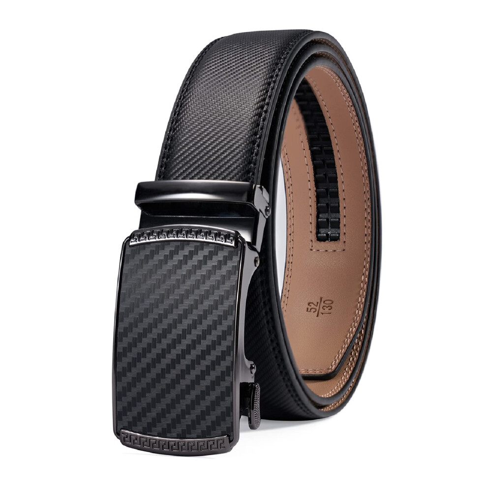 Pluszis 28"-60 "Abito A Cricchetto In Pelle Da Uomo Cintura Grande E Alto Con Fibbia Automatica-image