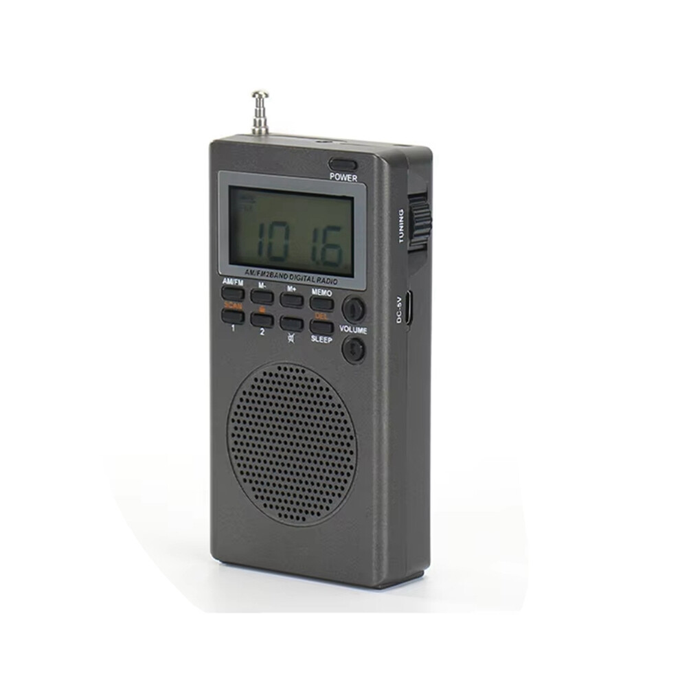 Portable Pocket Fm Am Radio Alarm Clock Sleep Timer Digital 4851369251338