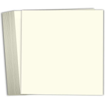Hamilco Card Stock Scrapbook Papel 12x12 Cartolina de cor creme Capa de 100 lb - pacote com 25