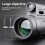 Μονόφθαλμα 12x50 BAK4 Prism Portable HD Μονόφθαλμα, Σετ 4