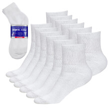 Diabetick    pono   ky, p   nske bavlnen   , 6 ks, clenkov   , biele, DEBRA WEITZNER, velkost 10-13