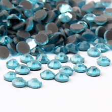 beadsland Crystal Hotfix Rhinestone Machine Cut Stone 1440pcs/pkg (Aquamarine SS16/4mm)