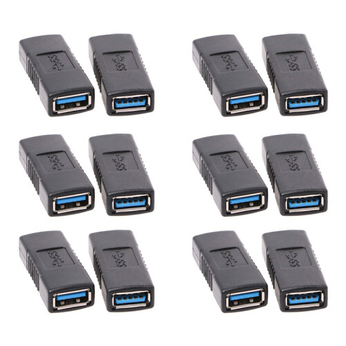 2 τεμάχια USB 3.0 Type A Female to Adapter Connector Coupler 1