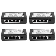 4-portowy adapter zasilania PoE z wtyczką Ethernet