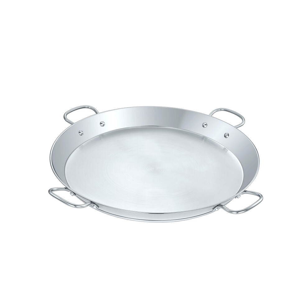 Concord Premium Stainless Steel Paella Pan with Heavy Duty Triply Bottom (20"""" (50 CM))