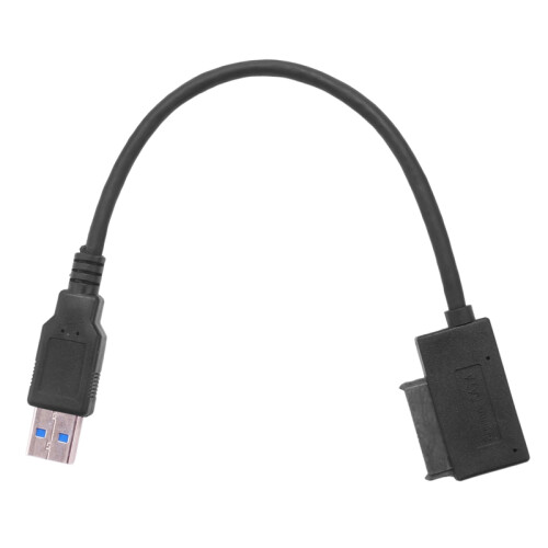 Καλώδιο προσαρμογέα CD/DVD φορητού υπολογιστή USB 3.0 σε 7+6 13 ακίδων Slimline SATA 2