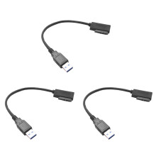 3X Usb 3.0 A 7+ 6 13Pin Slimline Sata Computadora Portátil Cd/Dvd Rom Cable Adaptador de Unidad Óptica