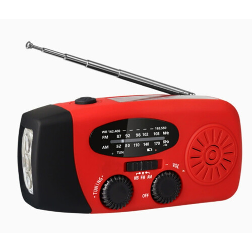 Radio AM/FM zasilane korbą dynamo 2