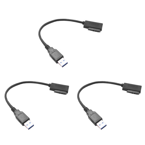 Καλώδιο προσαρμογέα CD/DVD φορητού υπολογιστή USB 3.0 σε 7+6 13 ακίδων Slimline SATA 1