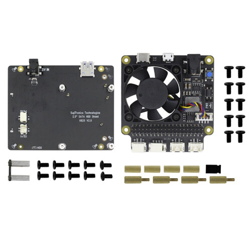 X825 V2.0 2,5 ιντσών SATA HDD/SSD Storage Expansion Board 1