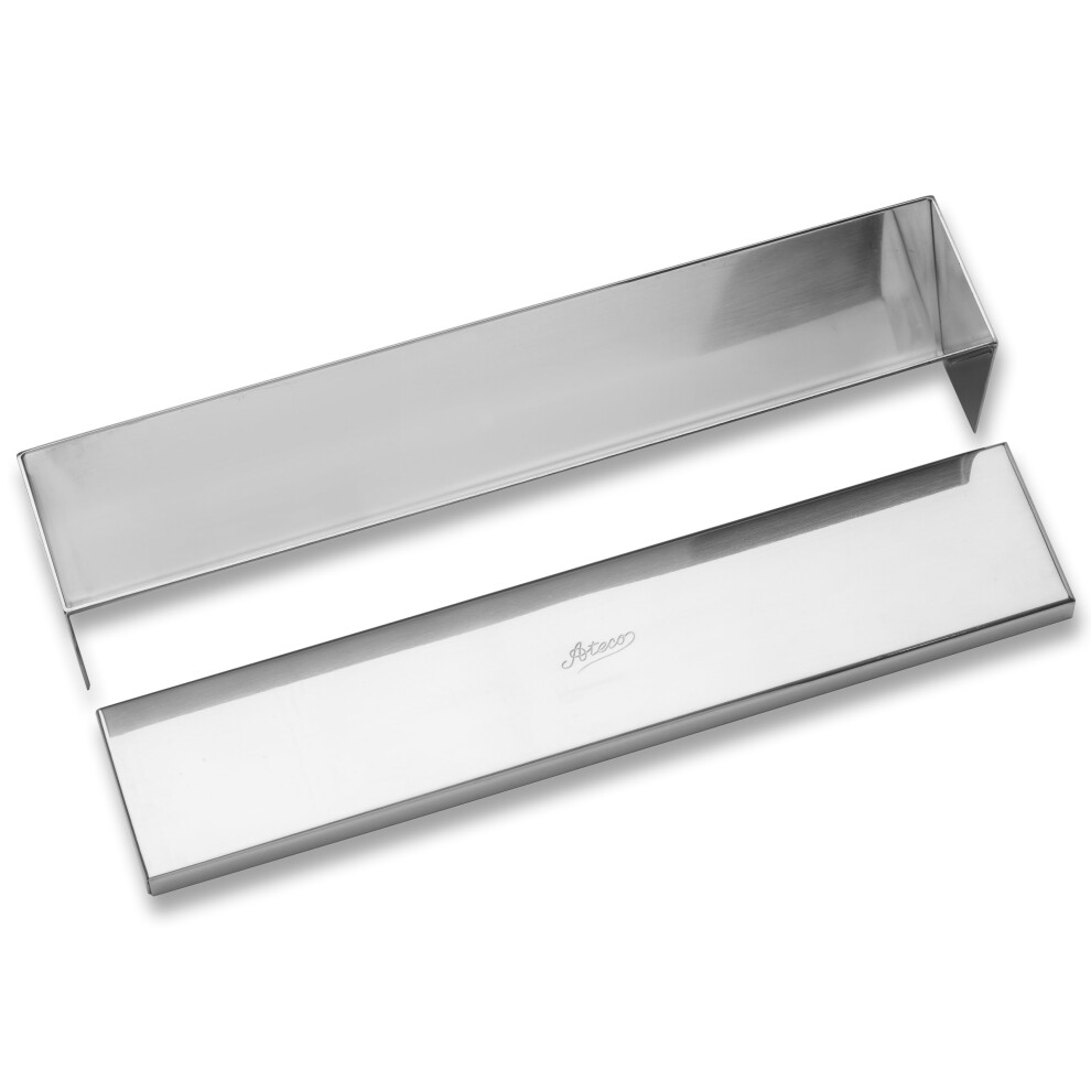 Stampo Per Terrina In Acciaio Inox Ateco Con Coperchio E Fondo Conico, 11,75 X 2,25 Pollici-image