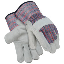 Galeton 2130-L Select Leather Palm Gloves Safety Cuff Large Blue Stripe (Pack of 12)