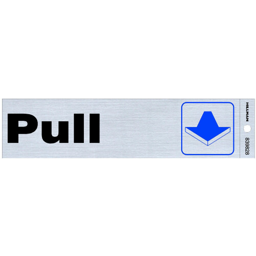 Hillman 839828 Pull English Silver Push Decalk 2 pol.