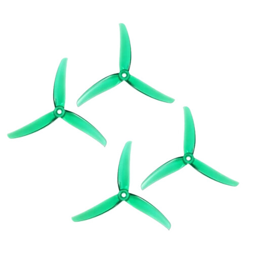 2 ζεύγη έλικα 5 ιντσών CCW+CW για ανταλλακτικά DIY Drone RC FPV, Πράσινο