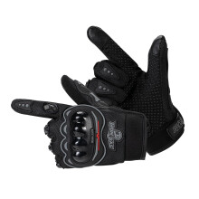 IRON JIA 'S Motorhandschoenen Motor Rood Kort Sport Leer Zomer voor Touch-Screen
