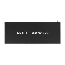 -Συμβατός Switch Splitter Matrix 2X2 με βύσμα εξόδου ήχου EU