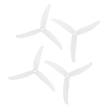 2 ζεύγη έλικα 5 ιντσών CCW+CW για ανταλλακτικά DIY Drone RC FPV, Λευκό
