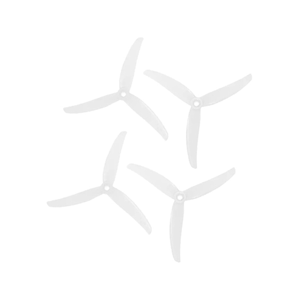 2Pairs 5Inch Ccw+Cw Propeller For Rc Fpv Drone Diy Parts, White 4851369256074