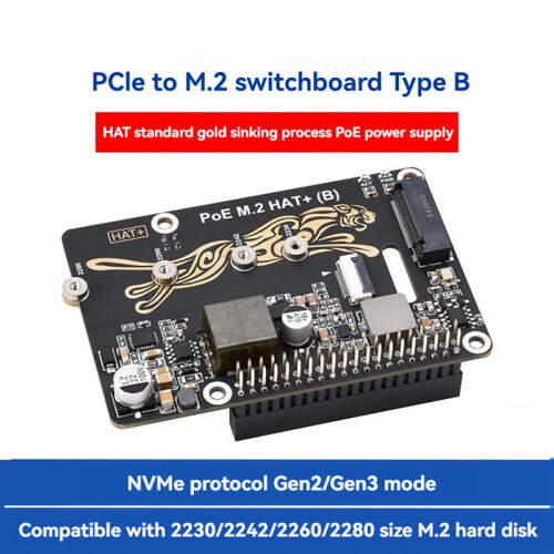 Για 5 PCIe έως M.2 με PoE Expansion Board Υποστήριξη NVMe 2