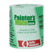 Painter's Mate Green 8-Day Painting Tape 1.41-Inch by 60-Yard 4-Pack of Rolls (684275)