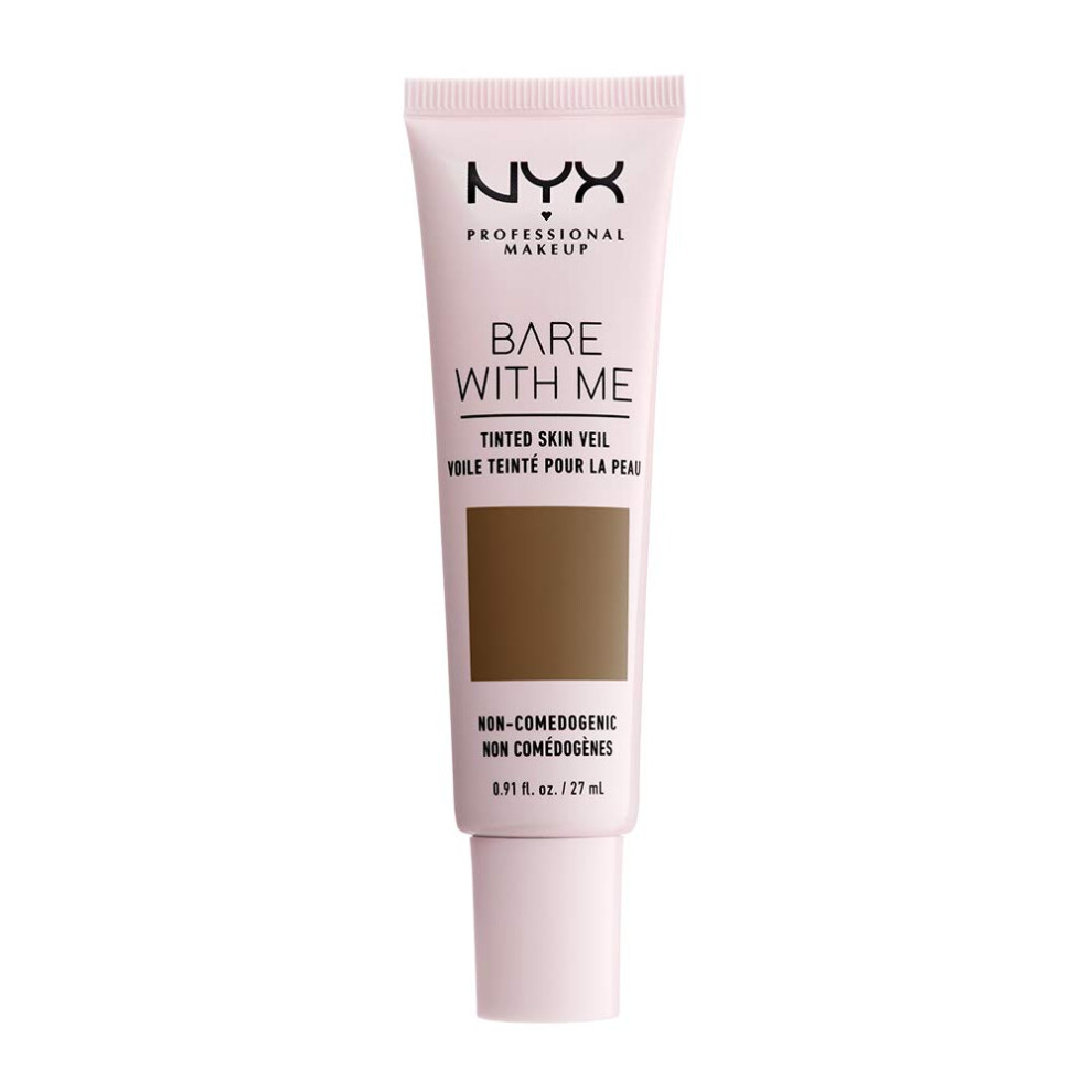 NYX PROFESSIONAL MAKEUP Bare With Me Tinted Skin Veil  Lightweight BB Cream - Deep Sable