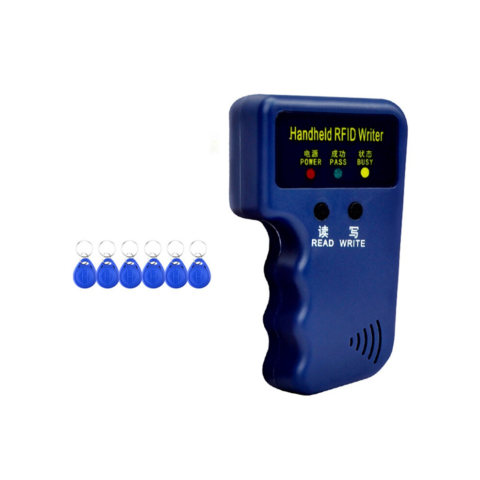 125Khz Rfid Card Reader+6 Keyfobs Kit Copier Writer Duplicator 4851369257750
