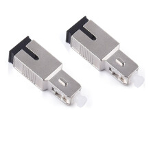 2 Stuks SC UPC Glasvezelverzwakker Single-Mode Glasvezel Mannelijke Naar Vrouwelijke Connector 15DB Adapter