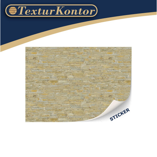 3 Sheets Self-Adhesive Wall Cladding for Dollhouse 1:12 Scale (Mediterranean Stone Wall) 2