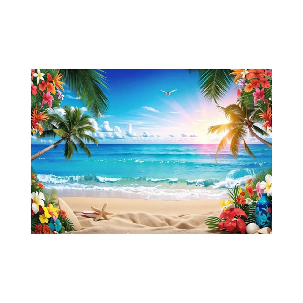 Fondo De FotografíA 150X100Cm TelóN Tema Playa Verano Viajes Surf Fiestas Decoraciones Tela-image