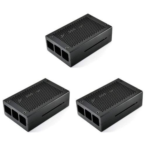 3 Modelo B+ Case Caixa de alumínio (preto)