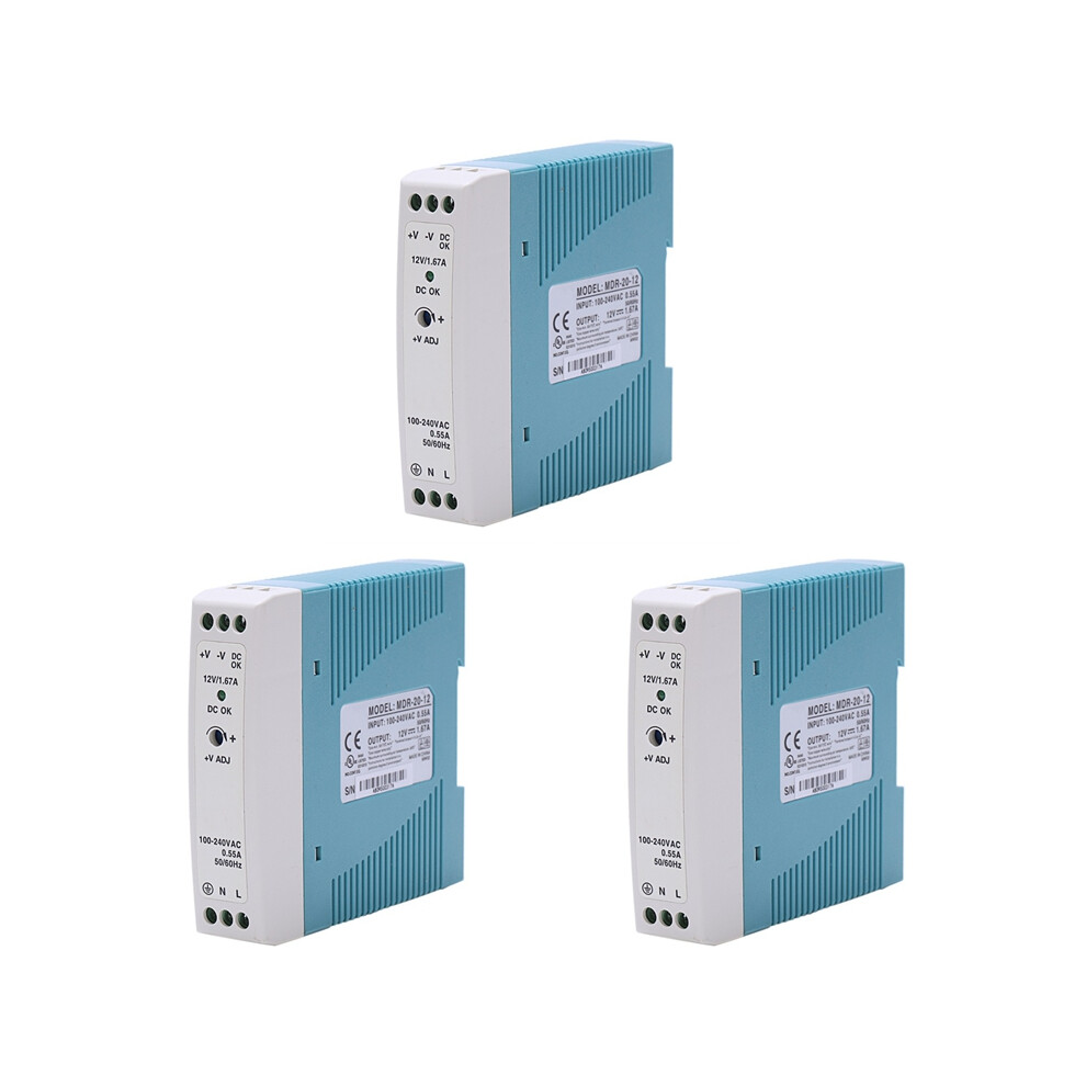 MDR-20 12V 20W Din Rail power supply ac-dc driver voltage regulator