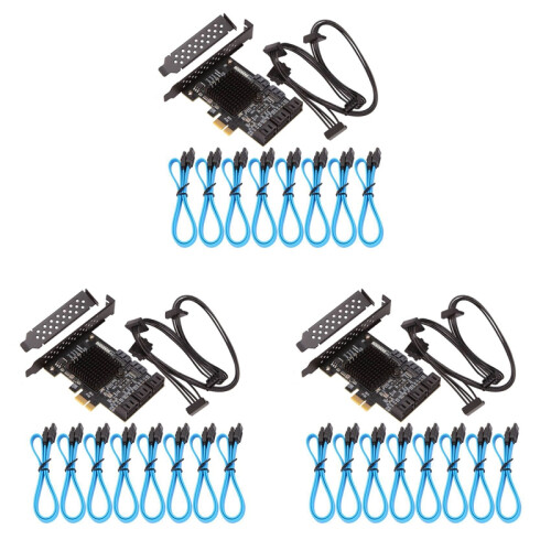 Placa PCIE SATA de 8 portas, placa PCIe 3.0, dispositivos compatíveis 1