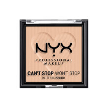 NYX PROFESSIONAL MAKEUP Can't Stop Won't Stop Mattifying Presset Pulver - Let Medium