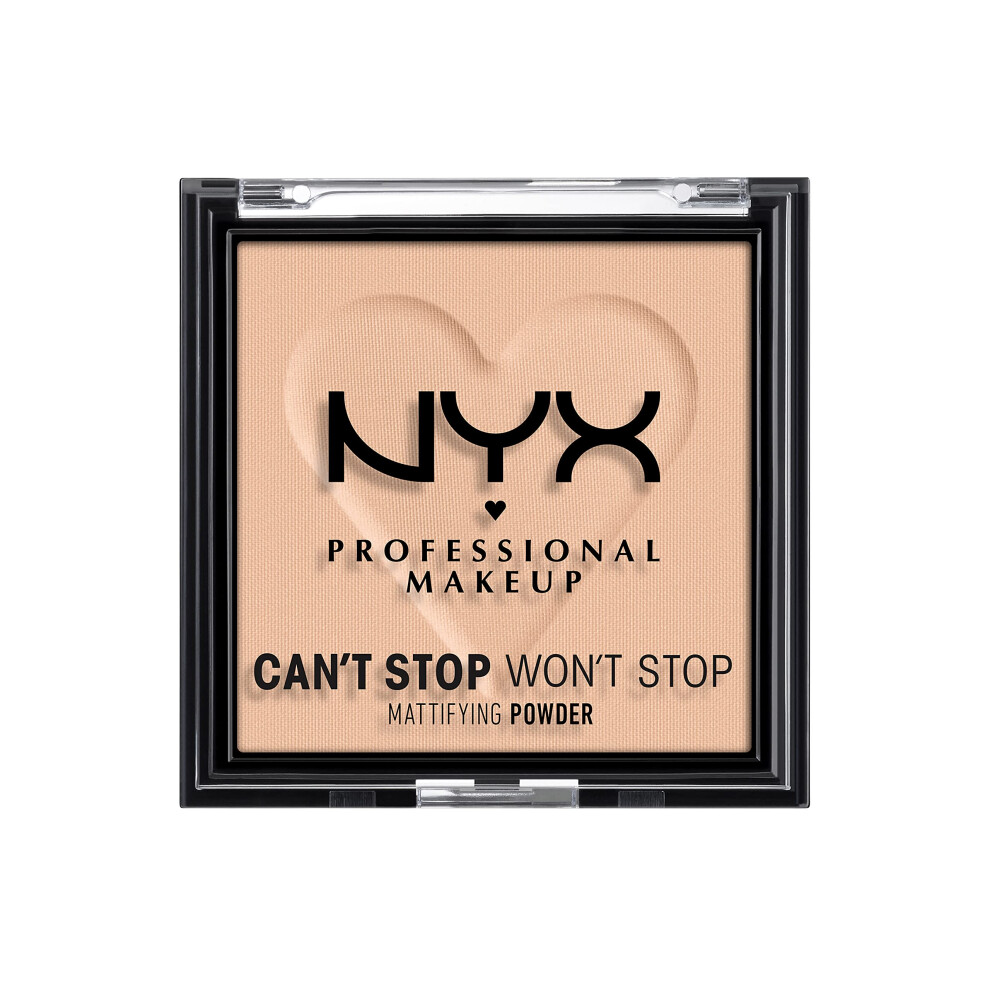 NYX PROFESSIONAL MAKEUP Can 't Stop Won 't Stop Mattifying Pressed Powder - Light Medium