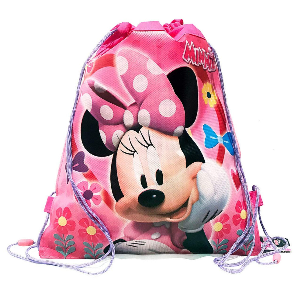 Minnie Mouse Disney Non Woven Sling Bag with Hang Tag - Ideal to use as a party favor bag