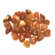 Kolekcia Zentron Crystal: Tromfnut pr rodn karneolov kamene - hladk k sky s hmotnostou 2,5 cm (450 g)