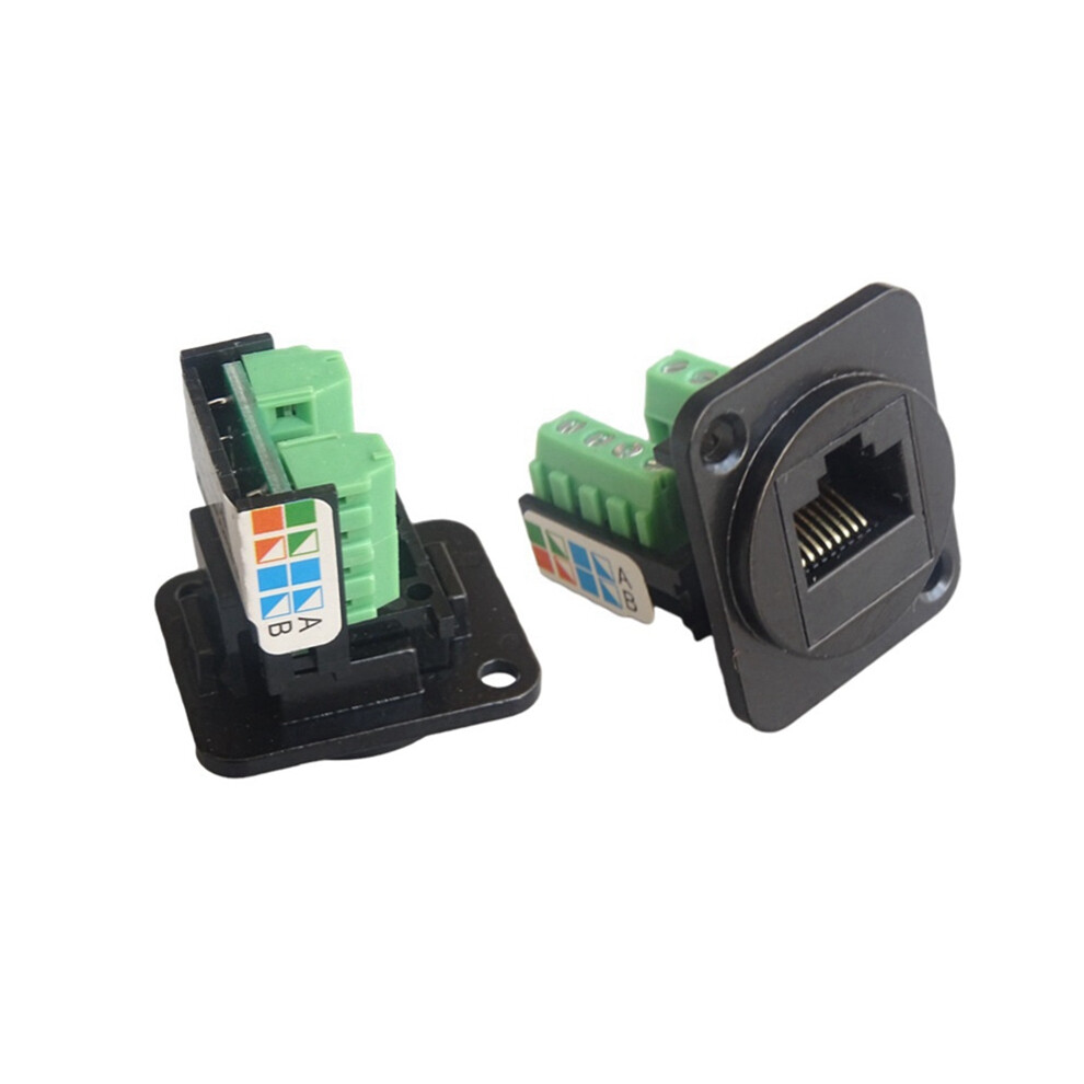 Network Cable Extender Cat 5 Panel Connector Green/Black 4851369260798