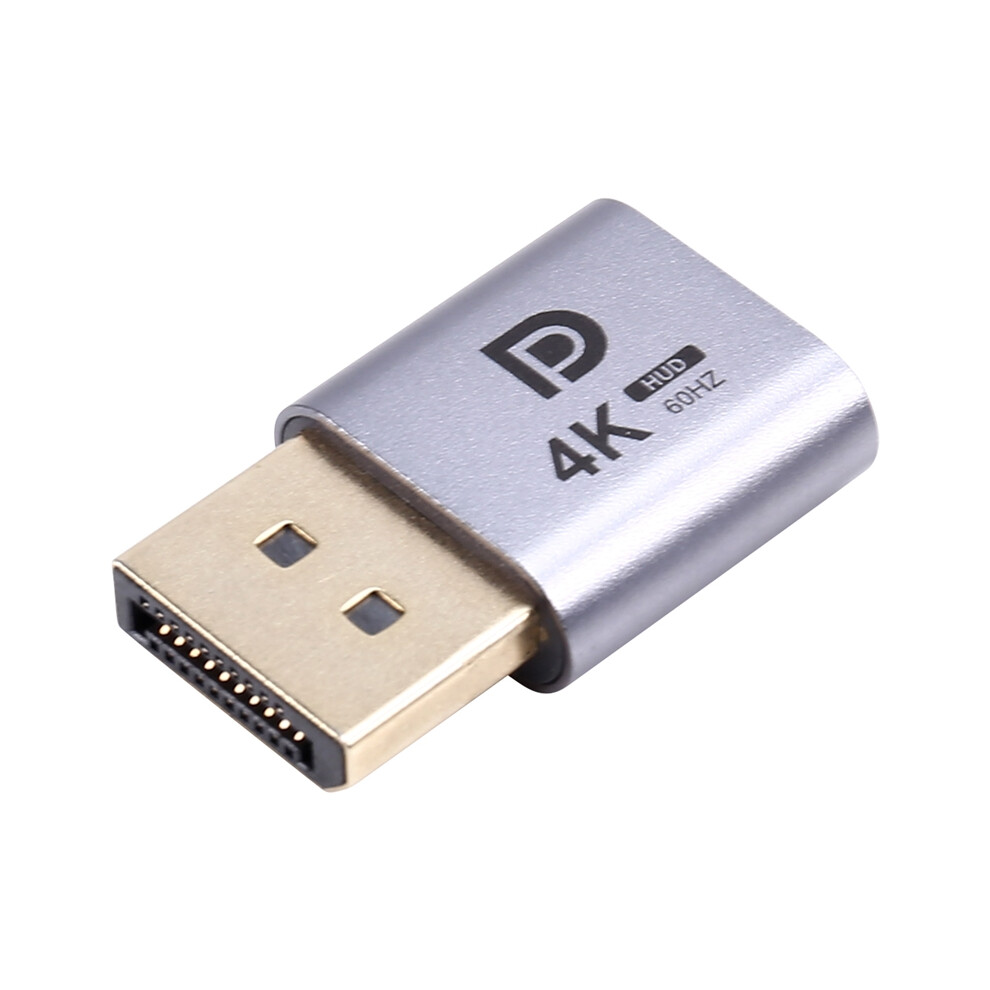 4K 60Hz Uhd Dp Dummy Plug Displayport Virtual Display Adapter 4851369260668