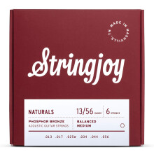Stringjoy NB1356 Naturals Phosphor Bronze akustiske guitarstrenge (medium gauge - 13-56)