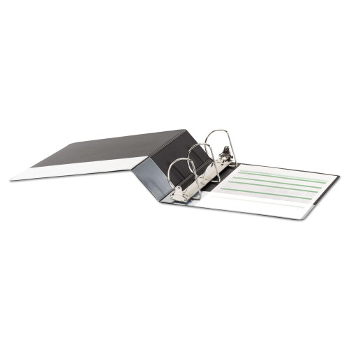 Universal Universal UNV20791 Deluxe 3 in. Capacity Non-View D-Ring Binder with Label Holder - Black 2