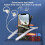 Fone de ouvido bluetooth de metal com som surround e microfone 5