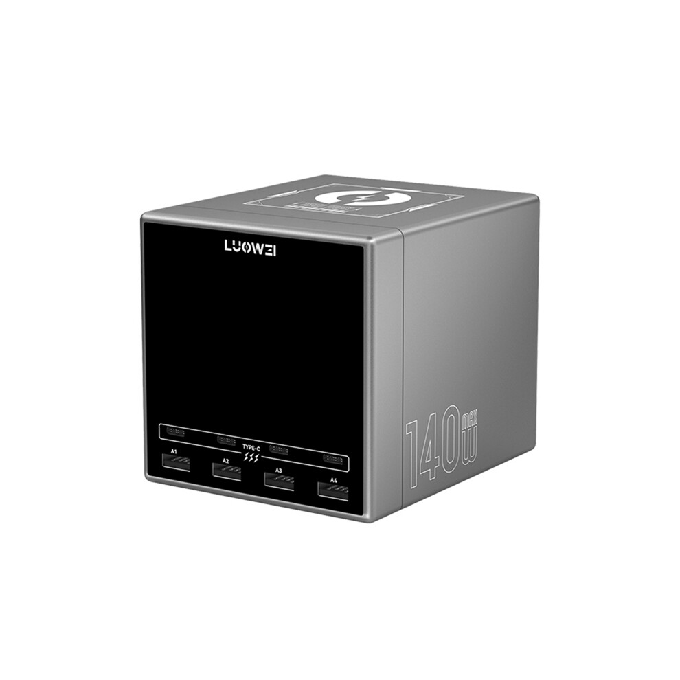 140W Maximale Uitgang Supersnel Opladen Ondersteuningsprotocol Draadloze Oplader Voor Mobiele Telefoon Usb Oplaadstation, Us Plug-image